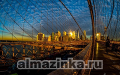 Алмазная вышивка Яркие грани «Бруклинский мост»