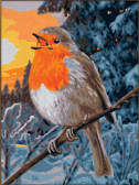 Мозаика Алмазное Хобби «Птицы зимой»