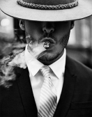Алмазная вышивка Гранни «Мужчина с сигарой»