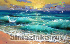 Мозаика Алмазное Хобби «Морские волны»