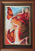 Мозаичная картина Color-Kit «Кошка с бабочками»