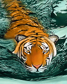 Алмазная вышивка Гранни «Тигровые воды»