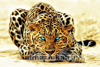 Мозаика Алмазное Хобби «Леопард с голубыми глазами»