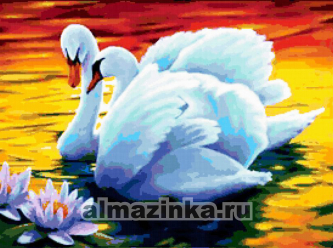 Мозаика Алмазное Хобби «Лебеди»