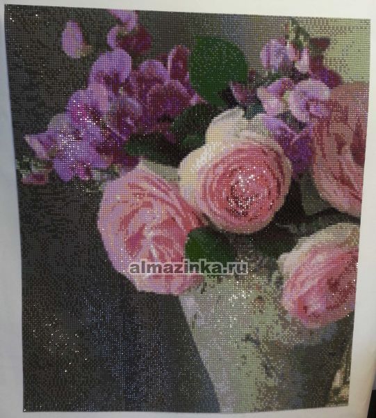 Алмазная вышивка Яркие Грани «Цветы в вазе» Яркие грани DS313