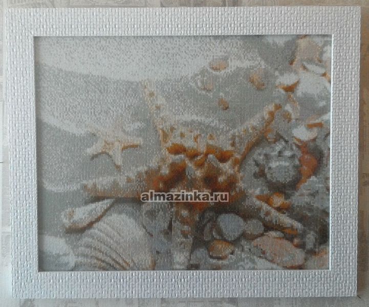 Алмазная вышивка Яркие грани «Ракушки на песке» Яркие грани DS541