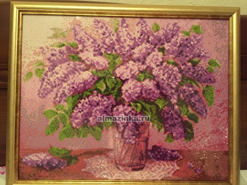 Алмазная мозаика Гранни сирень