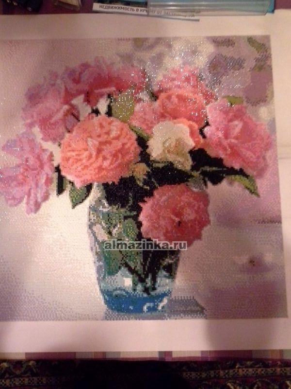 Алмазная вышивка Яркие Грани «Букет садовых роз» Яркие грани DS072