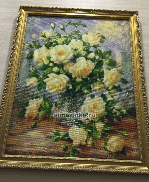 Алмазная живопись «Кустовая роза» Алмазная живопись АЖ-1249