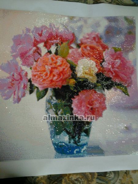 Алмазная вышивка Яркие Грани «Букет садовых роз» Яркие грани DS072