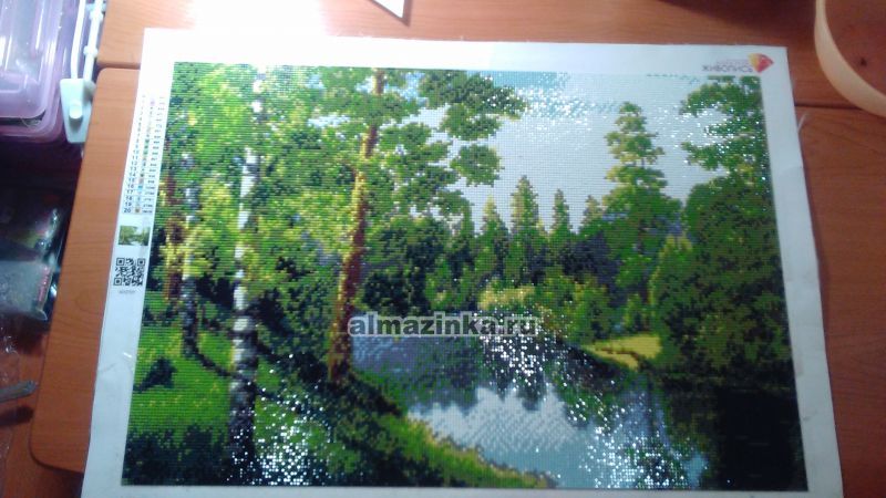 Алмазная живопись «Лесная река» Алмазная живопись АЖ-1243