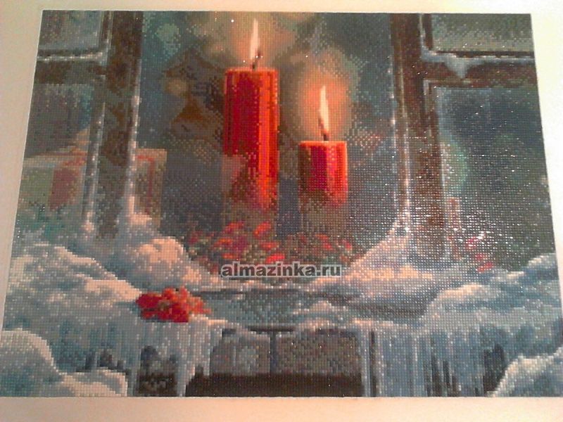 Алмазная вышивка Яркие Грани «Морозные свечи» Яркие грани DS402