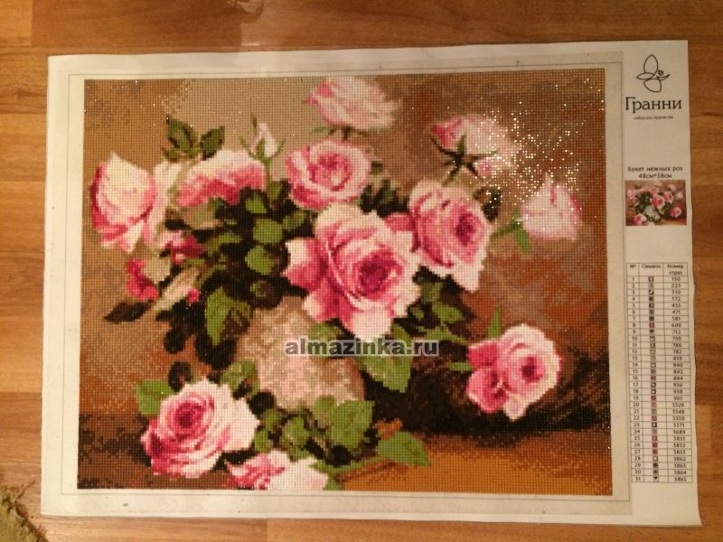 Алмазная вышивка Гранни «Букет нежных роз» Гранни Ag4606